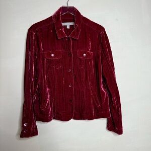 Croft & Barrow Burgundy Red Jacket Blazer